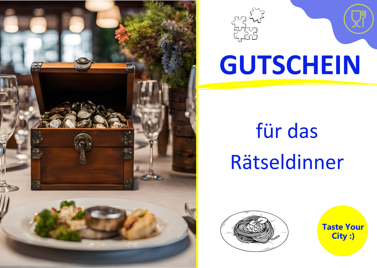 Gutschein für das Rätseldinner